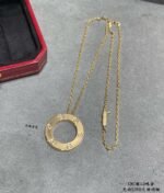 Cartier LOVE Open Circle Pendant Necklace (3 Colors) - Image 4