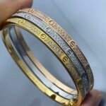 Cartier LOVE Full Diamond Paved Bracelet (3 Colors)