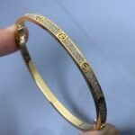 Cartier LOVE Full Diamond Paved Bracelet (3 Colors) - Image 5