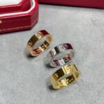 Cartier LOVE Wide Plain Band Ring (3 Colors)