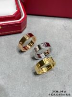 Cartier LOVE Wide Plain Band Ring (3 Colors)