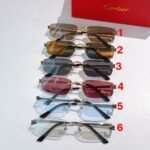 Cartier Panthère Rimless Sunglasses (6 Colors) - Image 2