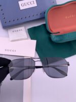 Gucci Double Bridge Pilot Square Sunglasses G7705 - Image 7