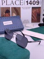 Gucci Double Bridge Pilot Square Sunglasses G7705 - Image 6