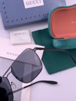 Gucci Double Bridge Pilot Square Sunglasses G7705 - Image 5