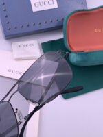 Gucci Double Bridge Pilot Square Sunglasses G7705 - Image 4
