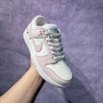 Nike Dunk Low Valentine Pink Suede Gold Swoosh Women Sneakers - Image 2