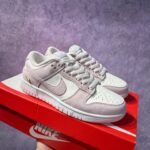 Nike Dunk Low Valentine Pink Suede Gold Swoosh Women Sneakers