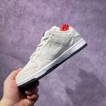 Nike Dunk Low Grey Heather Canvas Casual Low Top Sneakers - Image 8