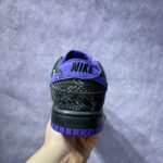 Nike Dunk Low Black Purple Snake Skin Pattern Casual Sneakers - Image 7