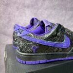 Nike Dunk Low Black Purple Snake Skin Pattern Casual Sneakers - Image 4