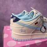 Nike Dunk Low Hello Kitty Milk Blue Casual Women Sneakers - Image 4