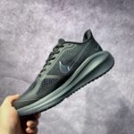 Nike ZoomX All Black Breathable Cushion Professional Running Sneakers - Image 8