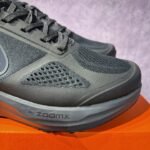Nike ZoomX All Black Breathable Cushion Professional Running Sneakers - Image 5