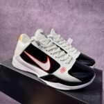 Nike Kobe 5 Protro White Black Red Basketball Performance Sneakers