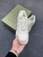 Nike Air Force 1 GG Co-Branded Milk White Silver Casual Sneakers - Image 2