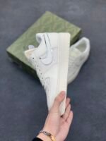 Nike Air Force 1 GG Co-Branded Milk White Silver Casual Sneakers - Image 9