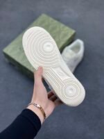 Nike Air Force 1 GG Co-Branded Milk White Silver Casual Sneakers - Image 7