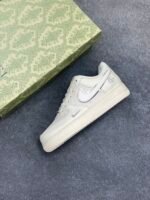 Nike Air Force 1 GG Co-Branded Milk White Silver Casual Sneakers - Image 5