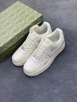 Nike Air Force 1 GG Co-Branded Milk White Silver Casual Sneakers - Image 4