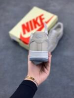Nike Air Force 1 Stussy Beige Silver Glitter Low Top Casual Sneakers - Image 8