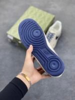Nike Air Force 1 GG Co-Branded Milk White Navy Blue Casual Sneakers - Image 7