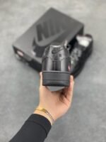Nike Air Force 1 Supreme Triple Black Low Top Casual Sneakers - Image 8