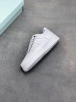 Nike AF1 White Lychee Leather Luxury Daily Street Sneakers - Image 5