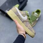 Nike AF1 Retro Green Camo Versatile Men Women Fashion Sneakers