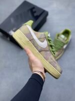 Nike AF1 Retro Green Camo Versatile Men Women Fashion Sneakers