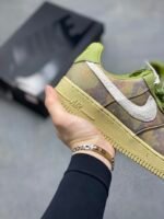 Nike AF1 Retro Green Camo Versatile Men Women Fashion Sneakers - Image 6