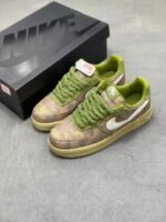 Nike AF1 Retro Green Camo Versatile Men Women Fashion Sneakers - Image 4