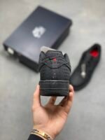 Nike Air Force 1 All Black Heart Pattern Love Pendant Low Top Sneakers - Image 7