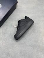 Nike Air Force 1 All Black Heart Pattern Love Pendant Low Top Sneakers - Image 4
