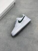 Nike Air Force 1 Smoke Gray Black Swoosh Low Top Casual Sneakers - Image 5