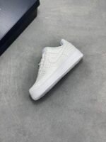 Nike Air Force 1 All White Heart Pattern Love Pendant Low Top Sneakers - Image 4
