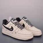 Nike Air Force 1 Stussy Skull Cream Black Street Low Top Casual Sneakers