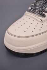 Nike Air Force 1 Stussy Skull Cream Black Street Low Top Casual Sneakers - Image 6