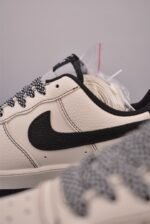 Nike Air Force 1 Stussy Skull Cream Black Street Low Top Casual Sneakers - Image 4