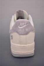 Nike Air Force 1 Cream Gray Snake Texture Low Top Casual Sneakers - Image 8