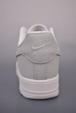 Nike Air Force 1 Gray White Mesh Breathable Low Top Casual Sneakers - Image 8