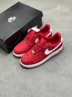 Nike Air Force 1 Kobe Red Snake Skin Low Top Casual Sneakers - Image 3