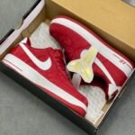 Nike Air Force 1 Kobe Red Snake Skin Low Top Casual Sneakers