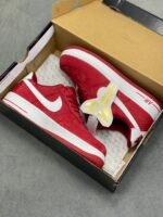 Nike Air Force 1 Kobe Red Snake Skin Low Top Casual Sneakers