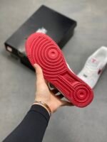 Nike Air Force 1 Kobe White Red Snake Skin Mamba Low Top Casual Sneakers - Image 6
