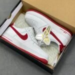 Nike Air Force 1 Kobe White Red Snake Skin Mamba Low Top Casual Sneakers