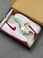 Nike Air Force 1 Kobe White Red Snake Skin Mamba Low Top Casual Sneakers