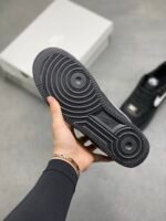 Nike Air Force 1 Black White Mesh Spliced Low Top Casual Sneakers - Image 6