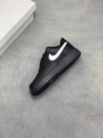 Nike Air Force 1 Black White Mesh Spliced Low Top Casual Sneakers - Image 4