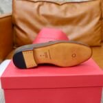 Ferragamo Olive Brown Pebbled Leather Gancini Men Slip-On Loafers - Image 3
